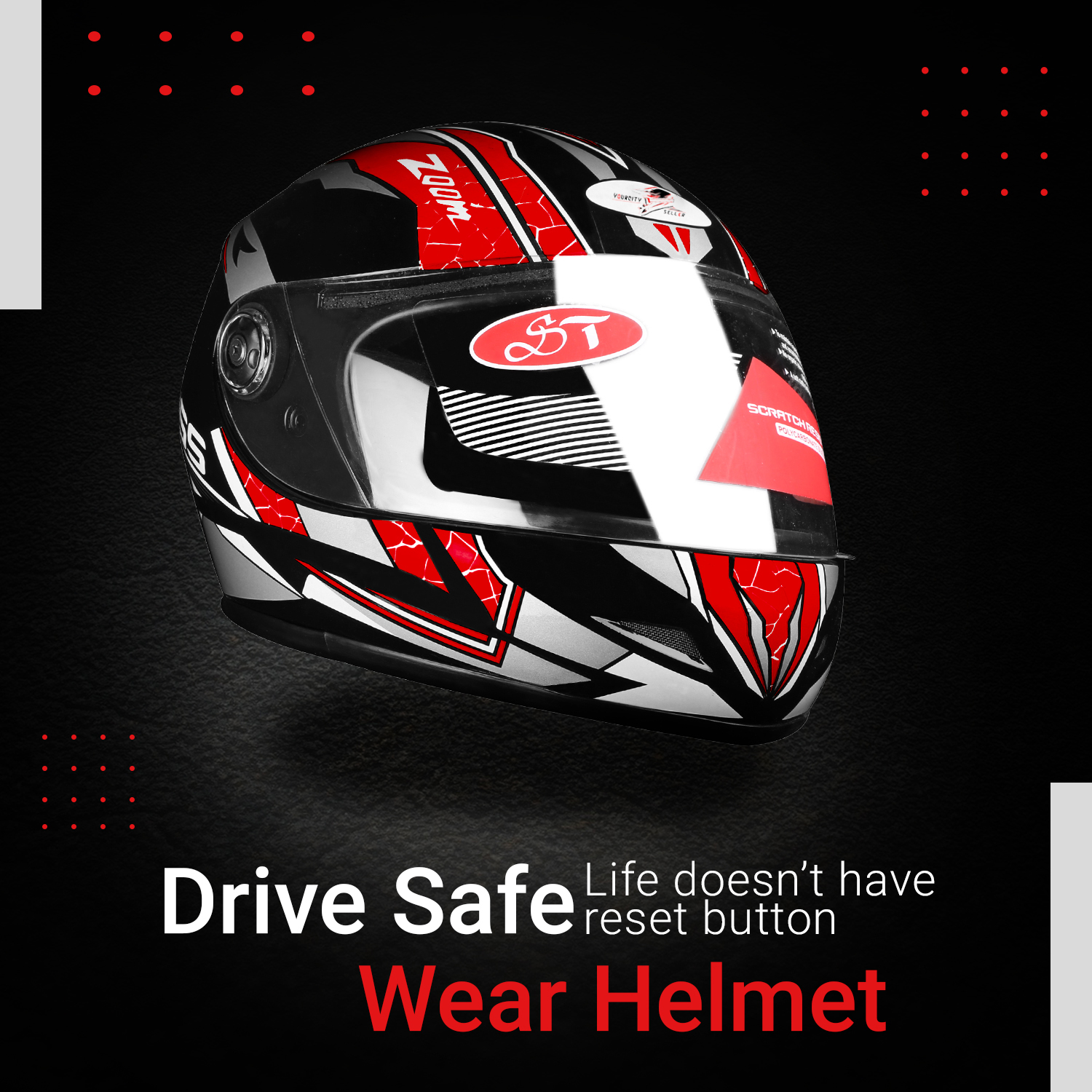 149 The YourCitySeller "Street-Stalker WHITE VISOR - Image 1