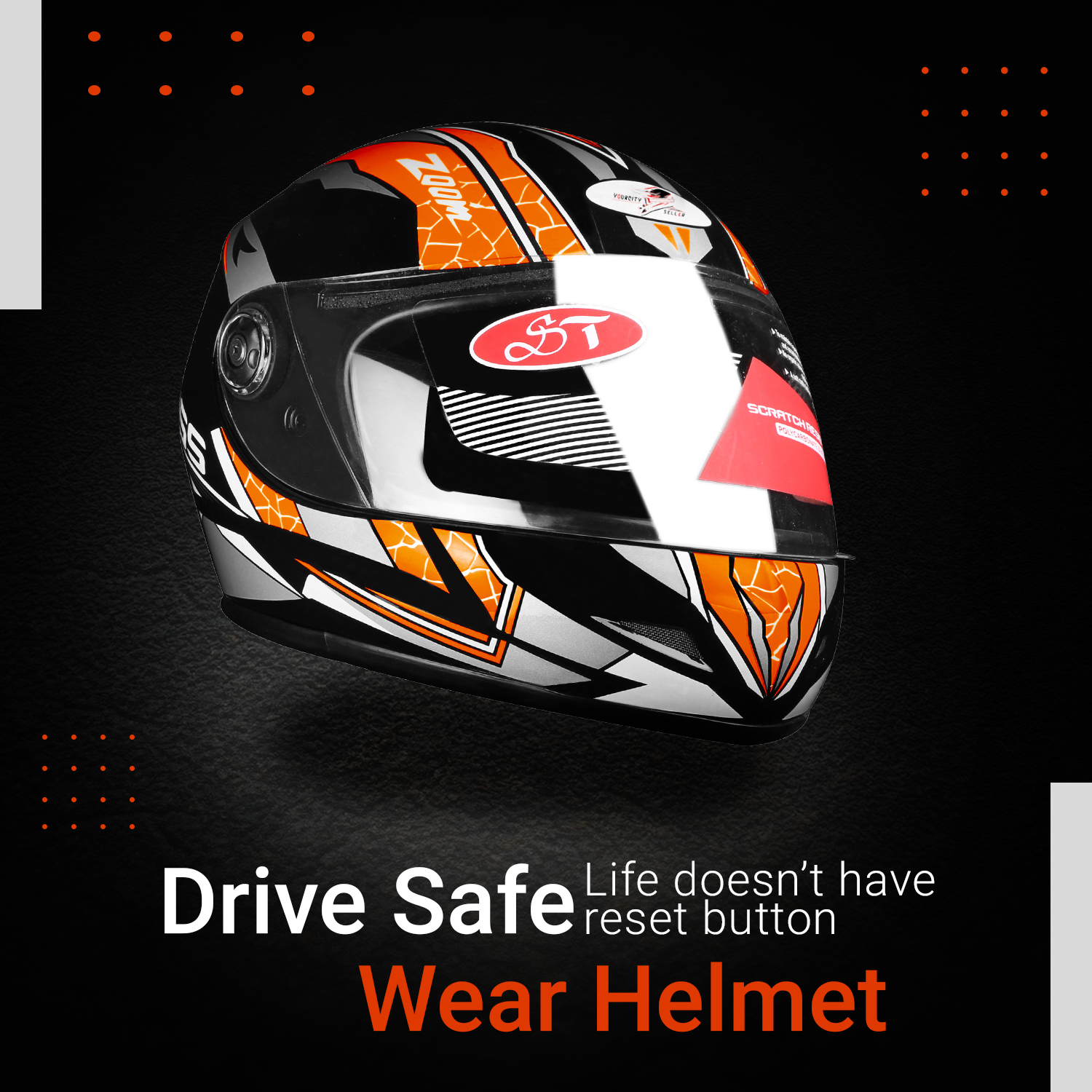 150 The YourCitySeller "Street-Stalker WHITE VISOR - Image 1