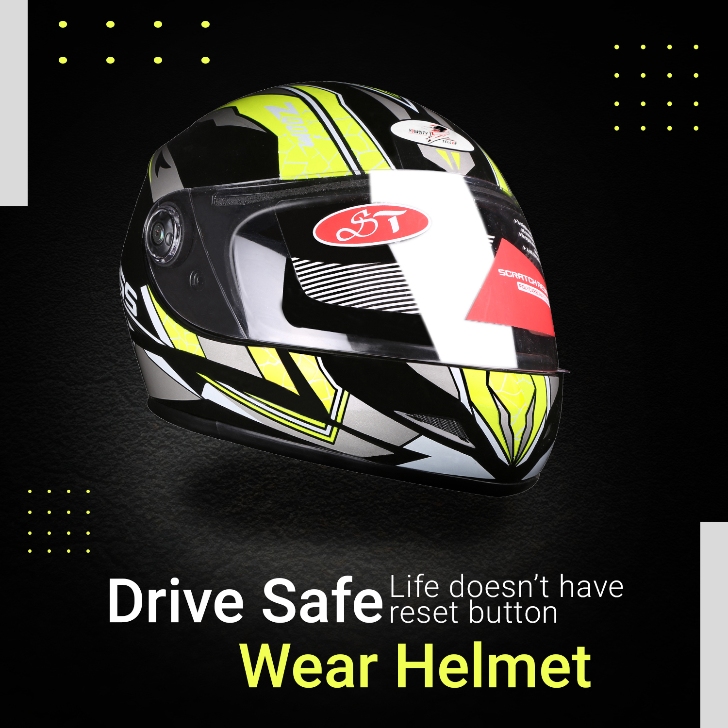 151 The YourCitySeller "Street-Stalker WHITE VISOR - Image 1